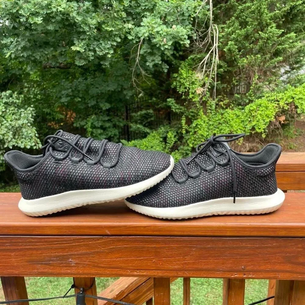 Womens 10 Adidas Black knit running Sneakers